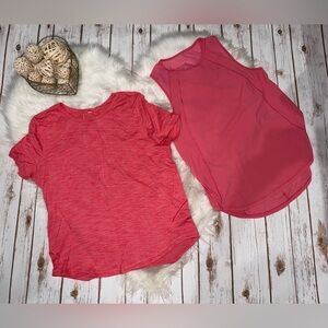 Women's Lululemon Shirtand Tank Top Bundle, Short Sleeve & Sleeveless SZ 8